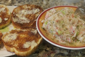 Crab Salad with Buttered Brioche