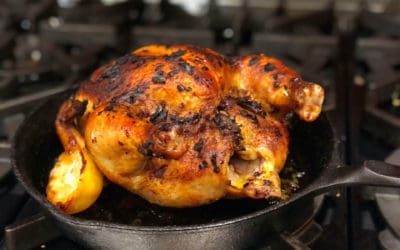 Recipe – Lemony Harissa-Roasted Cast Iron Chicken